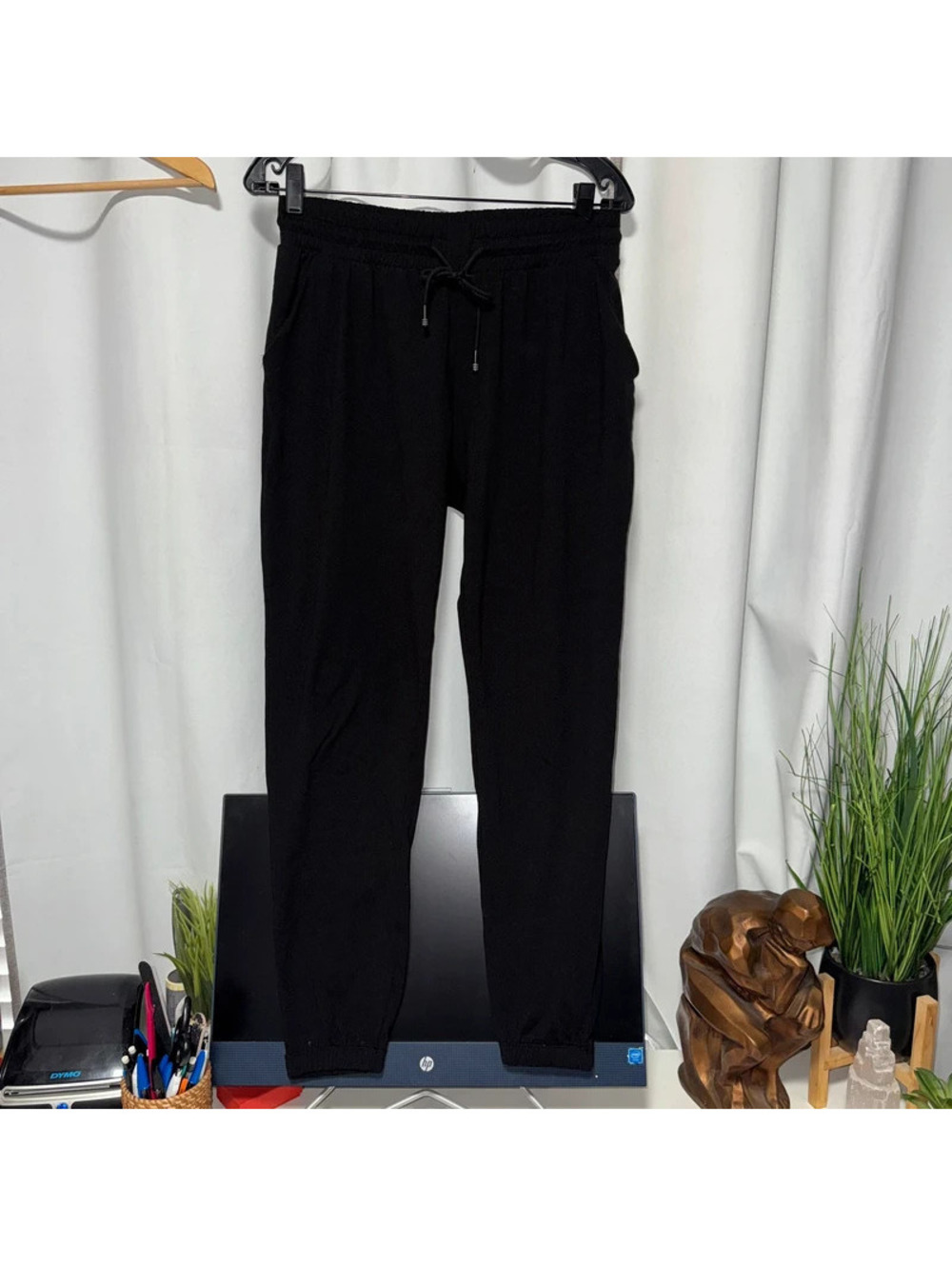 Suzette collection black casual lounge joggers